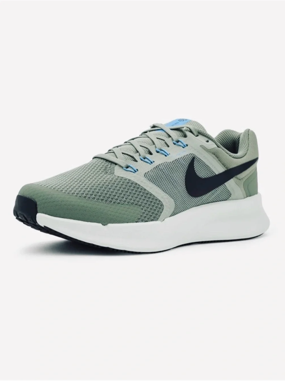 Men’s Nike Run Swift 3 Running Shoes Sneakers Size 8 Olive Green / Blue/ White